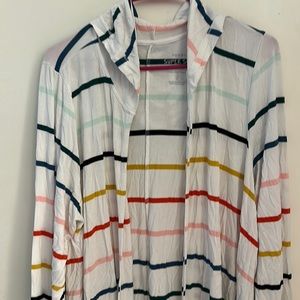 Super soft long cardigan with thumb hold on sleeves